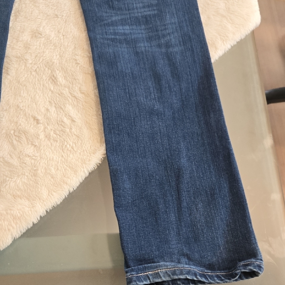 Wrangler Blue Boot Cut Jeans with Embroidered Pocket - Picture 4 of 11